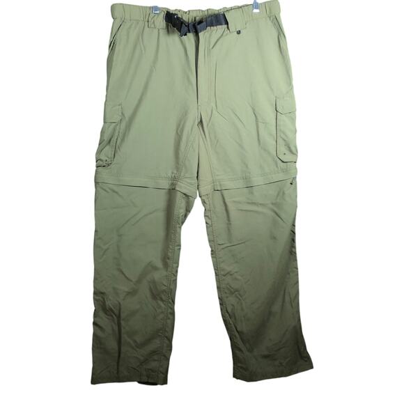 Boy Scout of America Mens Pants Green Uniform Convertible Cargo Large - Picture 1 of 10